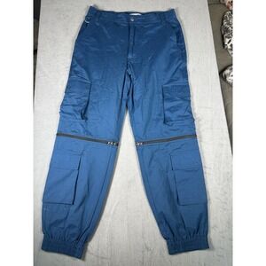 Urban Outfitters Toya Zip-Away Cargo Jogger Pants Blue US 8
